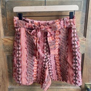 Anthropologie Eva Franco High Waist Textured Shorts